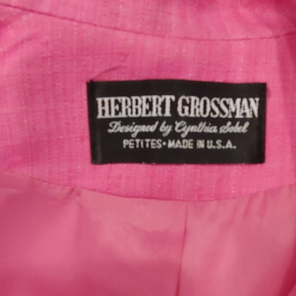 💐H.P.🎉Vintage Herbert Grossman Pink Suit - Picture 3 of 8